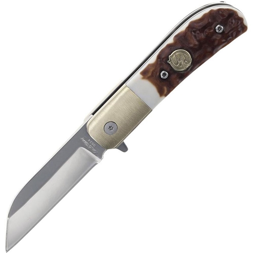 Uncle Henry Next Gen 6UH Folding Knife 2-7/10" Drop Point Blade Staglon Clamshell 1205107