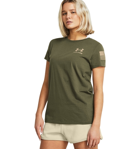 Under Armour Women's UA Freedom Banner T-Shirt 1370819393SM