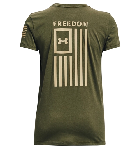 Under Armour Women's UA Freedom Flag T-Shirt 1370814-390-XL