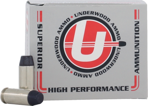 Underwood Ammo Hard Cast Flat Nose Handgun Ammunition 10mm Auto 220gr FN 1200 fps 20/ct 242