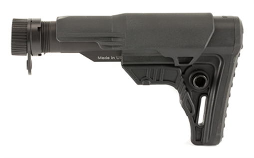 Leapers, Inc. - UTG UTG PRO, Mil-spec Stock Kit, Black Finish, Fits AR-15, Compact Size, Includes Cheek Rest Plus Removable Extended Cheek Rest Insert, Rubberized Butt Pad, Mil-spec Extension Tube, Buffer, Buffer Spring, Receiver End Plate and Castle Nut,