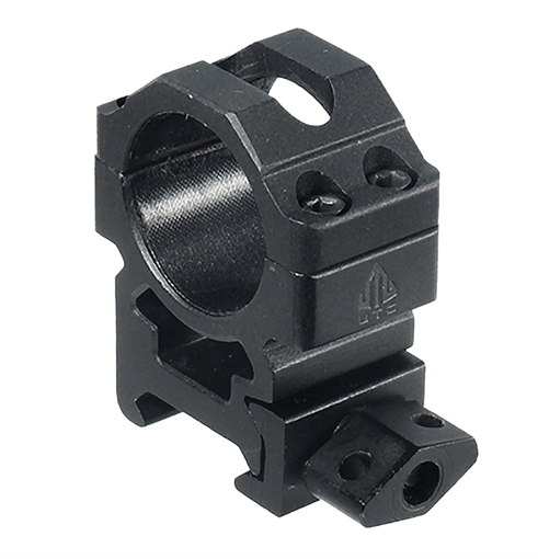 Leapers, Inc. - UTG Pro Max Strength, Rings, Fits Picatinny, 1" Medium, 2 piece, Black Finish RG2W1154