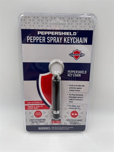 UZI Peppershield Keychain Guard 1/2oz - Black PS-KEYCHAIN-B