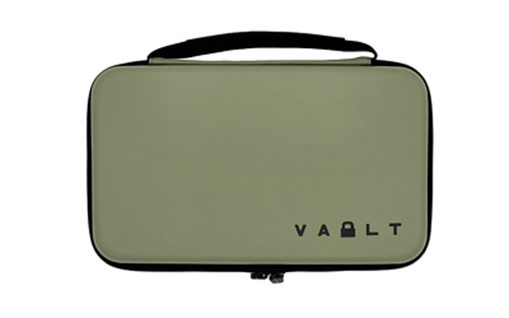 Vault Case Large Case, Velcro Flex Panels, Elastic Holders, 11"x6.5", Smooth Matte Finish, Foliage Green Outer Shell VLTSTDGREEN