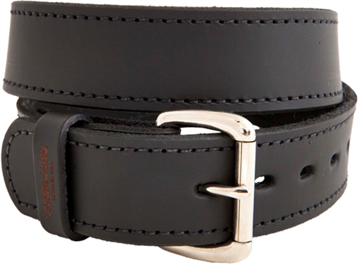 VERSACARRY DOUBLE PLY LEATHER BELT 48"X1.5" HEAVY DUTY BLK 30148