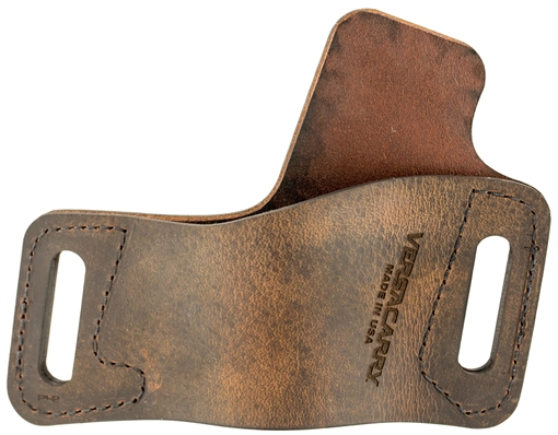 Versacarry Protector S1 OWB Distressed Brown Leather Belt Slide Fits Beretta 92FS Right Hand WBOWB21