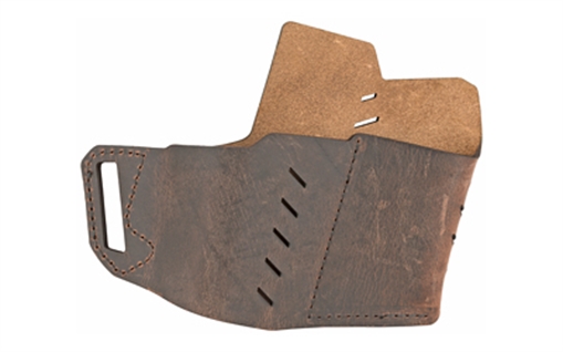 Versacarry Commander Series Water Buffalo Belt Holster, Includes Spare Mag Pouch, Fits Most Double Stacked Semi-Automatic Pistols, Right Hand, Distressed Brown Leather 62101 705911399525
