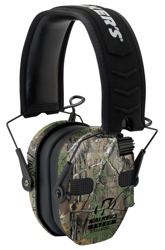 Walker's Razor Slim Electronic Muff 23 dB Over the Head Realtree Xtra/Black Polymer GWPRSEQMCMO