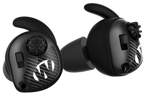 Walker's Silencer Electronic Ear Buds 25 dB In The Ear Matte Black/Carbon Fiber GWPSLCR