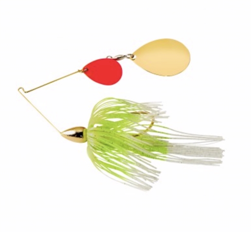 WAR EAGLE SPINNER BAITS EAGLE GOLD FRAME TANDEM COLORADO SPINNERBAIT WHITE CHT WE12GCRK02