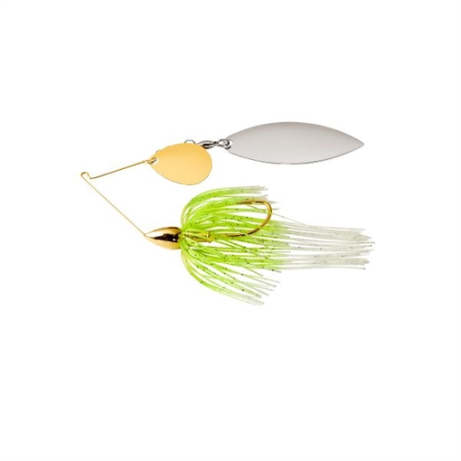 WAR EAGLE SPINNER BAITS EAGLE GOLD FRAME TANDEM WILLOW SPINNERBAIT WHITE CHT WE12GT02