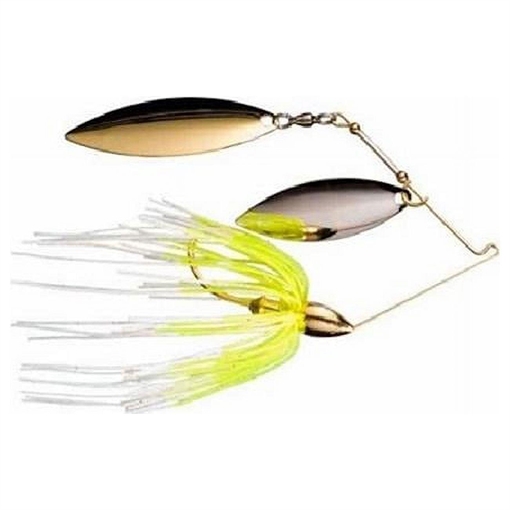 WAR EAGLE SPINNER BAITS EAGLE GOLD FRAME DOUBLE WILLOW SPINNERBAIT WHITE CHT WE38GWR02