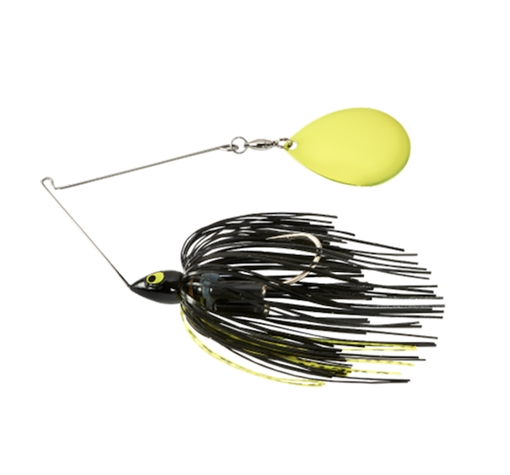 WAR EAGLE SPINNER BAITS NIGHT TIME PAINTED HEAD SINGLE COL SPINNERBAIT BLK CHT WE34PSC37