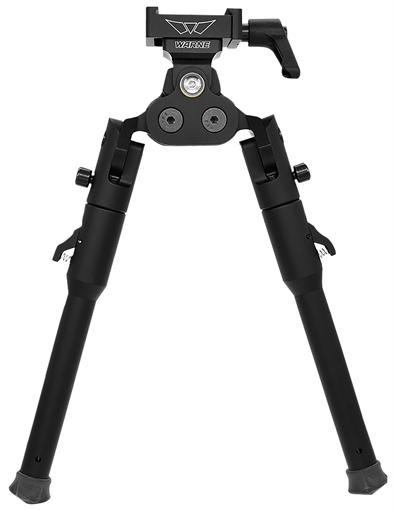 Warne Skyline Pro Bipod Black Anodized ARCA Interface Head with Lite Legs 7922M