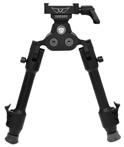 Warne Skyline Pro Bipod Black Anodized ARCA Interface Head with Precision Legs 7924M