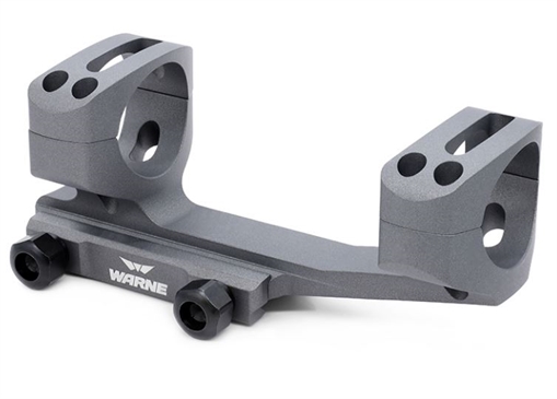 Warne Generation 2 Mount, 30mm, Fits AR Rifles, Extended Skeletonized, Grey Finish XSKEL30TG