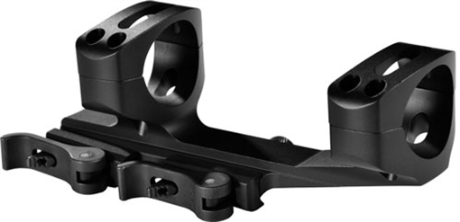 Warne Quick Detach Cantilever Mount, 1", Fits AR Rifles, Extended Skeletonized, Black Finish QDXSKEL1TW QD XSKEL1TW