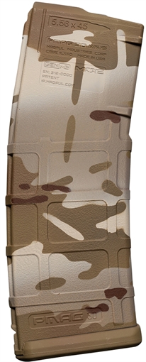 Weapon Works PMAG GEN M2 MOE 30rd 5.56x45mm NATO MultiCam Arid Polymer Fits AR-15 228054