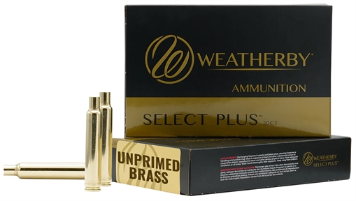 Weatherby Unprimed Cases 300WthbyMag Rifle Brass 20/Box BRASS300