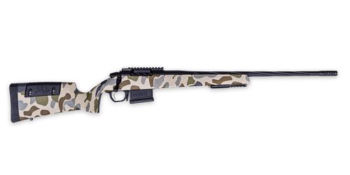 Weatherby 307 7mm PRC, 22" Threaded Barrel, Custom HUSH Camo, Black Rec, 5rd
