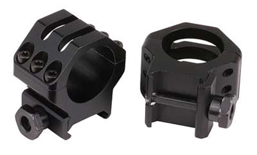 Weaver Weaver Classic 6Hole Skeleton Rings Matte Black 1" High Clamshell Pack 0766838 48350
