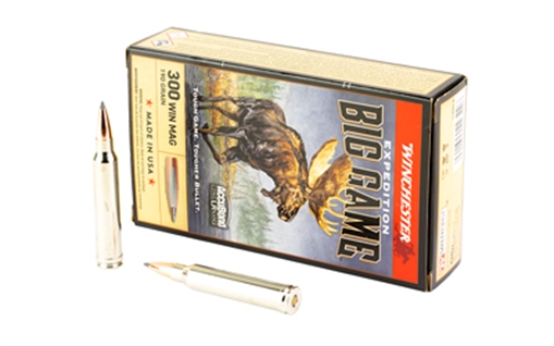 Winchester Ammo Expedition Big Game Long Range 300WinMag 190gr Nosler AccuBond Long Range 20 Per Box/10 Case S300LR