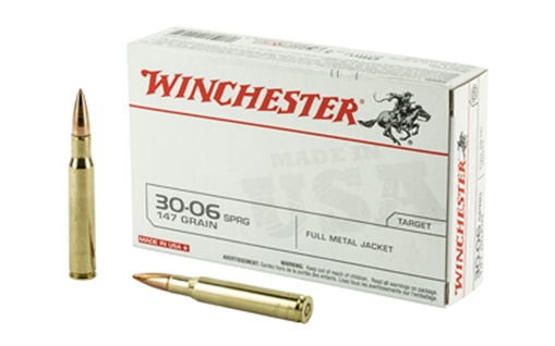 Winchester Ammo USA 30-06Springfield 147gr Full Metal Jacket 20 Per Box/10 Case USA3006