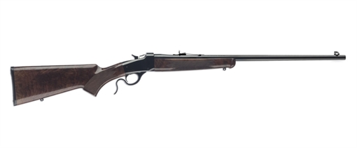 Winchester Guns Model 1885 Low Wall Hunter 17 HMR 1rd 24" Octagon Barrel Brushed Polish Blued Rec Satin Walnut Fixed Pistol Grip Stock Right Hand (Full Size) 524100170