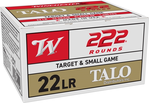Winchester Ammunition Rimfire, 22 LR, 36Gr, Plated HollowPoint, 222, 2220 22LR222TA