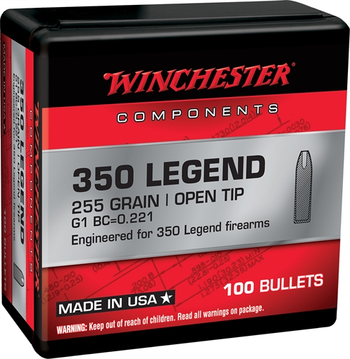Winchester Ammo 350Legend 255gr Open Tip 100 Per Box/10 Case WB350L255X
