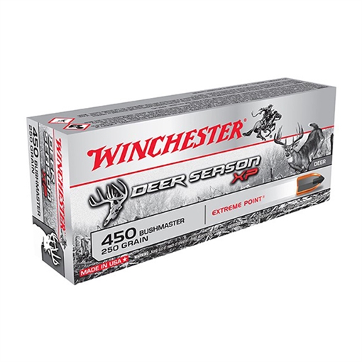 Winchester Winchester Deer Season XP Rifle Ammo 450 Bushmaster 250 gr 20rd Extreme Point 20 rd X450DS