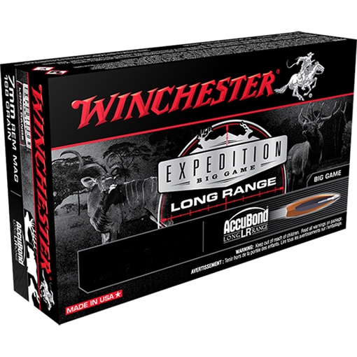 Winchester Ammo Expedition Big Game Long Range 270Win 150gr Nosler AccuBond Long Range 20 Per Box/10 Case S270LR