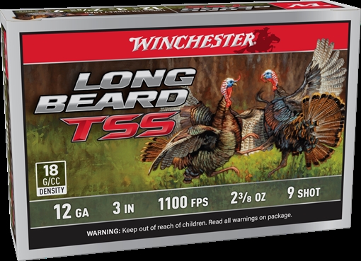 Winchester Ammo Long Beard TSS 12Gauge 3" 2 3/8oz Tungsten 8Shot 5 Per Box/10 Case LBTSS1238