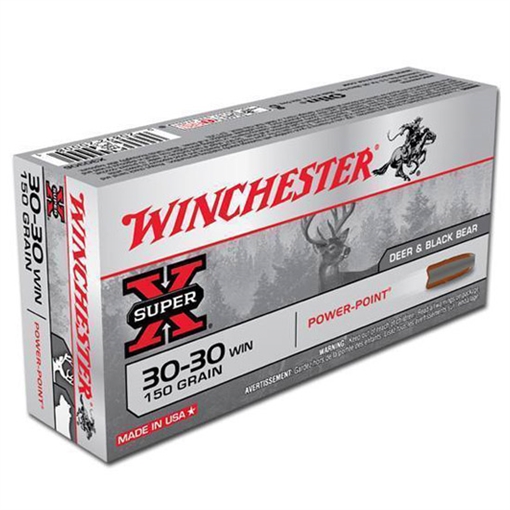Winchester Super-X Power Point Rifle Ammunition .30-30 Win 150 gr. SP 2390 fps 20/ct X30306