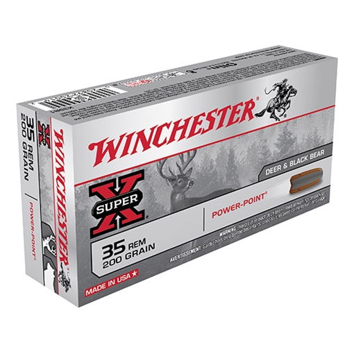 Winchester Super-X Power Point Rifle Ammunition .35 Rem 200 gr. SP 2020 fps 20/ct X35R1