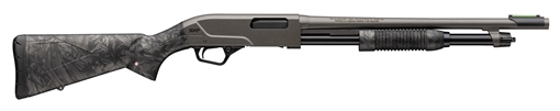 Winchester Repeating Arms SXP Hybrid Defender, Pump Action Shotgun, 12 Gauge, 3" Chamber, 18" Barrel, Matte Finish, Gray, Black and Camo Stock, Fiber Optic Front Sight, 5 Rounds 512458395