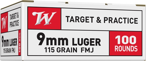 WINCHESTER USA 9MM LUGER 115GR FMJ 100RD 10BX/CS! USA9MMVP