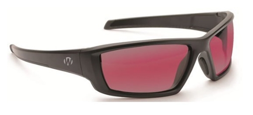 Walker's IKON Carbine Shooting Glasses Black with Rose Lens GWP-IKNFF1-ROS