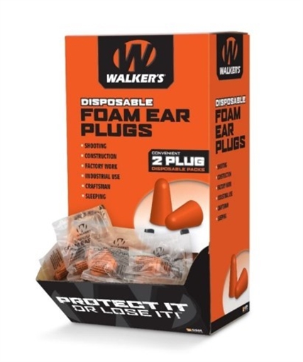 WALKERS FOAM EAR PLUGS 200 PACK GWP-FP-200PK