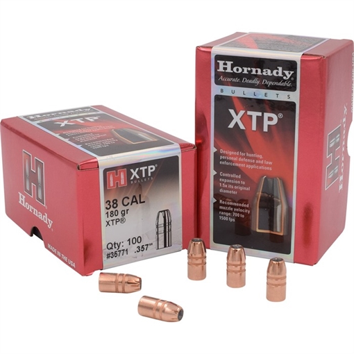 Hornady Hornady Traditional Pistol Bullets 38 Cal. .357 180 gr. XTP 100 box 35771