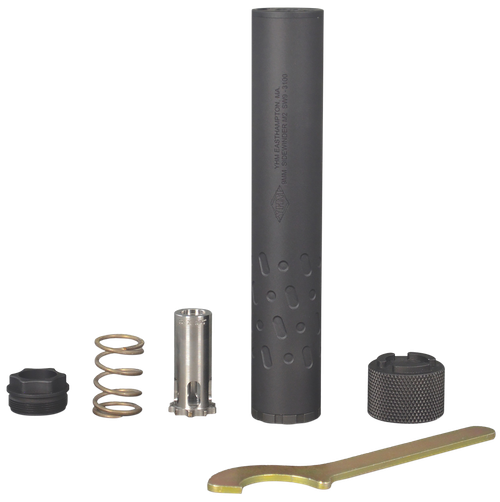 Yankee Hill Sidewinder M2 Suppressor 9mm 1.375" Black Stainless Steel Aluminum 1/2"-28 tpi