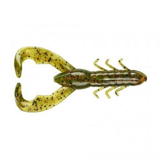 YUM 3.5" CHRISTIE CRAW 8PK WTMLN RED FLK YCW302