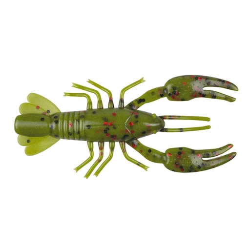 YUM NED CRAW 2"-AMBER GRN FLK 8PK YNC2362