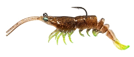 Z-MAN PRAWNSTARZ 3.5" ROOTBEER CHARTREUSE 2 PACK PS35-12