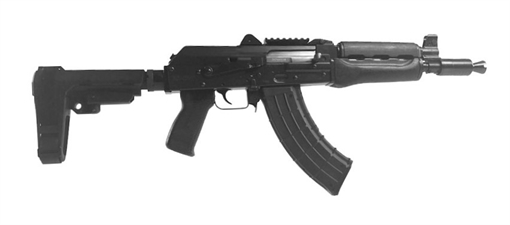 ZASTAVA ARMS ZPAP92 AK PISTOL 7.62 X 39 MM WITH BOOSTER DARK WOOD TOP RAIL REAR RAIL SBA3 BRACE 1.5MM RECEIVER BULDGED TRUNNION CHROME LINED 10IN BARREL ZP92762TABM