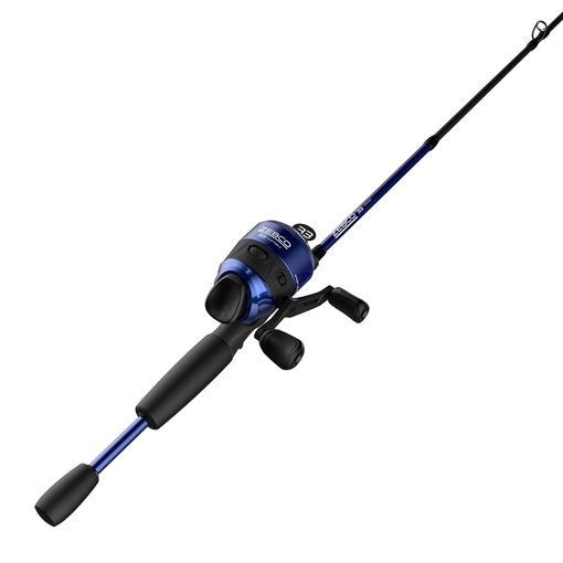 ZEBCO 33 CUSTOMZ BLUE 6"-2PC-M SC COMBO 21-39600