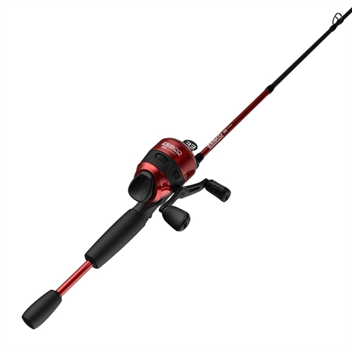 ZEBCO 33 CUSTOMZ RED 6"-2PC-M SC COMBO 21-39601