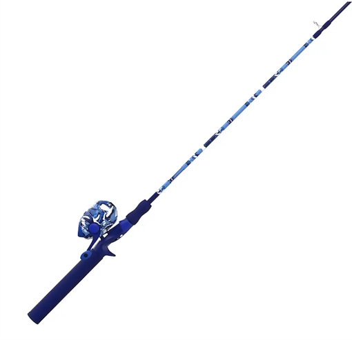 ZEBCO SPLASH TPBLUE 6' 2PC M SPCAST COMBO 8# SPLTPBSC602M