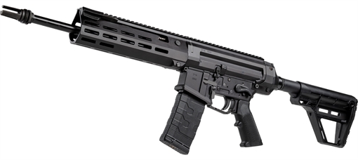 Zenith Firearms ZF-56, Semi-automatic Rifle, 556NATO, 16" Barrel, Threaded 1/2x28, Matte Finish, Black, Polymer, Free Float M-LOK Handguard, Collapsible Stock, Manual Safety, 30 Rounds, 3 Magazines ZF56000016