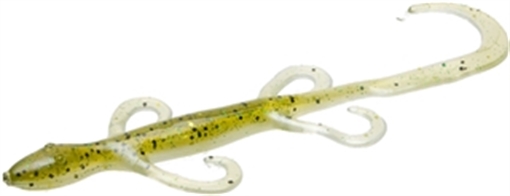 ZOOM BAIT 6" LIZARD 9BG GRN PMKIN CHT 002-104